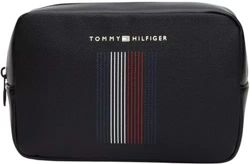 Tommy Hilfiger Beauty Case Uomo Washbag con Apertura Superiore