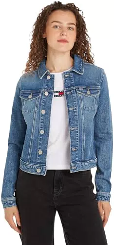 Tommy Jeans Giacca in Jeans Skinny Fit Donna