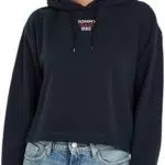 Tommy Jeans Felpa con Cappuccio Donna Essential Logo 1.