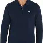 Tommy Jeans Polo Maniche Lunghe Slim Fit con Bottoni per Uomo