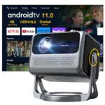 Nova C40 Proiettore 4K Portatile con Android TV 11.0, WiFi 5G e Dolby Audio
