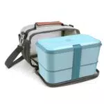 Umami Lunch Box Ermetica con Posate e Borsa Termica per Adulti