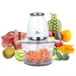 Uten Tritatutto Elettrico 400 W con Vasca in Vetro e Mixer a 4 Lame
