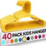 Utopia Home Appendini in plastica per bambini - Appendiabiti resistenti e sottili