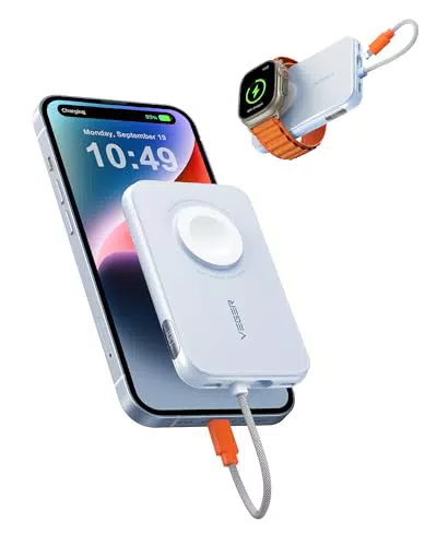VEGER Power Bank 5000mAh 20W PD Ricarica Rapida con LED Display Digitale