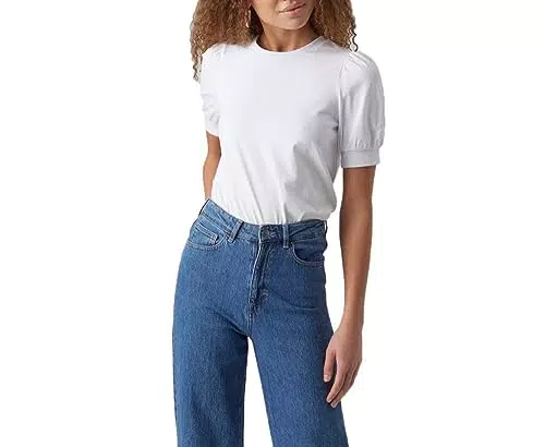 Vero Moda Vmkerry Top Donna O-neck 2/4 - T-shirt Casual Elegante