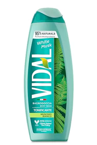 Vidal Bagnoschiuma White Musk - Formula Tonificante e Dermatologicamente Testato