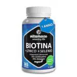 Vitamaze Biotina per Capelli, Pelle e Unghie Sani - Integratori di Qualità Tedesca