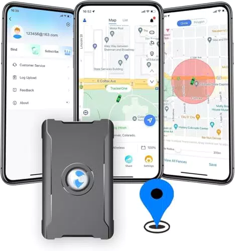 Wanwaytech Localizzatore GPS Portatile per Monitoraggio in Tempo Reale