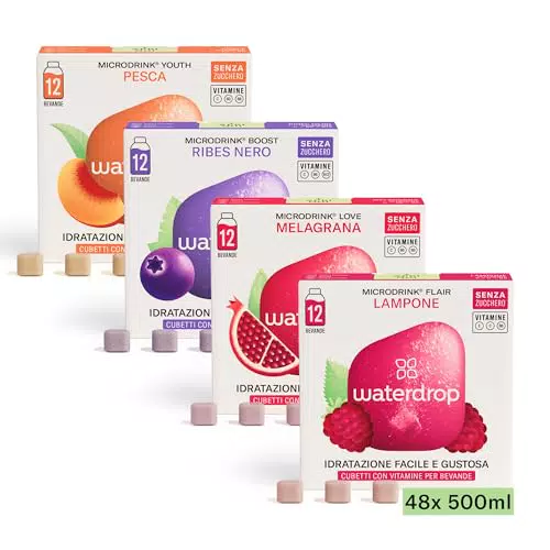 waterdrop® Set Microdrink - Cubetti aromatizzanti senza zucchero per acqua