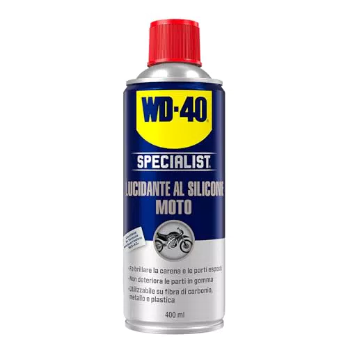 WD-40 Specialist Lucidante al Silicone per Moto - Asciuga Rapidamente e Lucida