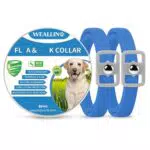 WEALLIN Collare Antipulci per Cani, Antiparassitario Impermeabile e Naturale