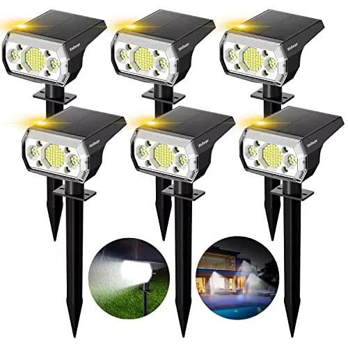 WeBeqer Faretti Solari da Giardino Potenti, Luci IP67 Alta Luminosità