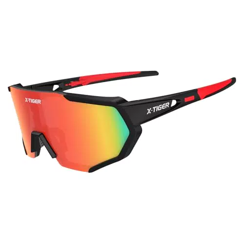 X-TIGER Occhiali da Ciclismo Polarizzati UV400 per Uomo e Donna