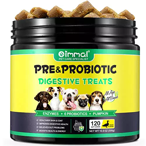 Yecuce Probiotici per Cani - Supporto per Salute Intestinale e Sistema Immunitario