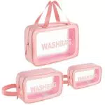 Zoompil Borsa da Toilette Trasparente Impermeabile per Viaggi e Piscina