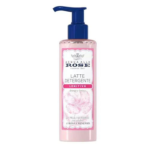 Acqua alle Rose Latte Detergente Lenitivo per Pelli Secche e Sensibili