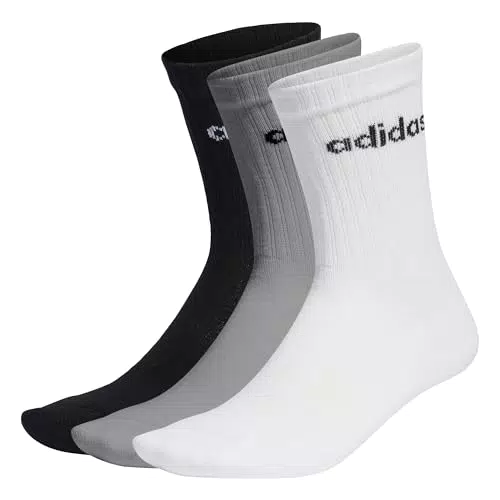 Adidas Linear Crew Calze Medie Cushioned per Comfort e Stile