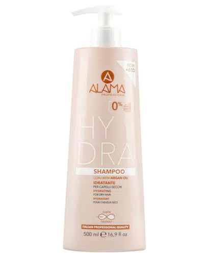 Alama Shampoo Idratante per Capelli Secchi con Olio di Argan