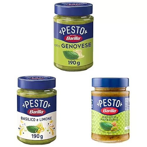 Barilla Pesto alla Genovese, Pesto al Limone e Pesto al Pistacchio Senza Glutine