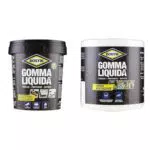 Bostik Gomma Liquida e Banda Rinforzante per Riparazioni 10cm x 10m