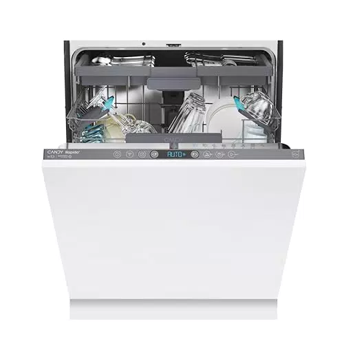 Candy Rapido CI6C4F1PA - Lavastoviglie A Scomparsa Totale 60 cm, Classe C, 44 dB