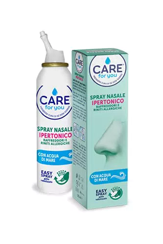 CARE For You Spray Nasale Ipertonico per Raffreddore e Allergie, 125ml