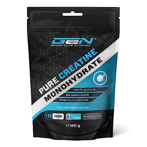 German Elite Nutrition Creatina Monoidrato Pura - Vegan e Senza Additivi