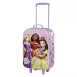 Disney Valigia Trolley Soft 3D per Bambini, Capacità 26 L, Modello Principesse