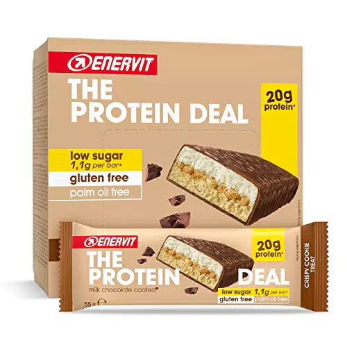 Enervit Protein Deal Crispy Cookie Treat - Snack Proteico Senza Glutine