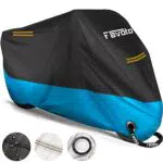 Telo Coprimoto 210D, nero/blu