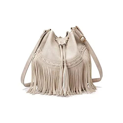 Gladdon Borsa Donna a Secchiello con Coulisse e Nappe, Borsa Hobo e Tracolla