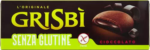 Grisbì Biscotti Senza Glutine al Cioccolato con Crema Morbida