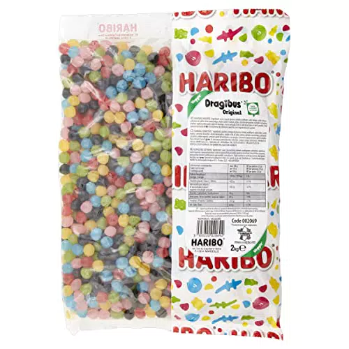 Haribo Dragibus - Caramelle Dragee Veggie al Gusto Frutta per Feste