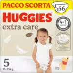 Huggies Pannolini Extra Care, Taglia 5 - Confezione da 56
