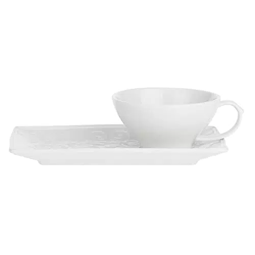 Florentina Tazza da Te in Porcellana Bianca - Ceramica 180 CC