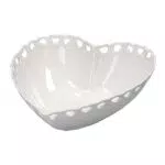 Valentino Ciotola Cuore Traforato in Porcellana Bianca con Gift Box