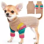 Dolcevita Maglione per Cani e Gatti, Pullover Natalizio Caldo e Confortevole