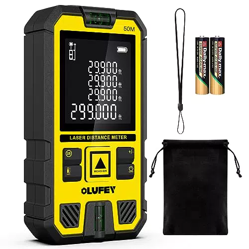 OLUFEY Metro Laser 50M - Dispositivo di Misurazione Distanza Laser Portatile