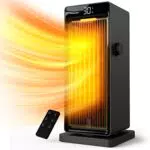 Omisoone Termoventilatore 2000W, Stufetta Elettrica a Basso Consumo, PTC, Timer 24h, Oscillazione 90°
