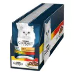 Purina Gourmet Perle Duetti Cibo Umido per Gatti con Pollo e Manzo