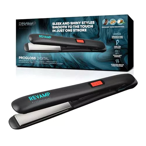 REVAMP Progloss Digital - Piastra Professionale in Ceramica con Tecnologia Ionica