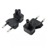 RIIEYOCA Adattatore Schuko angolo retto 90° a IEC C5 per laptop