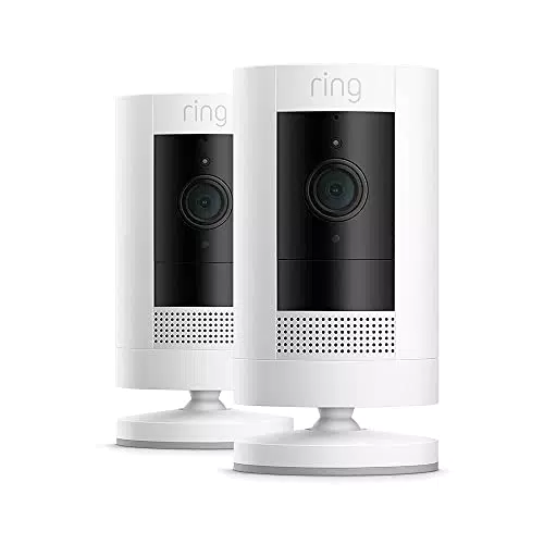 Ring Stick Up Cam - Videocamera esterna wifi 1080p HD con audio bidirezionale