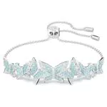Swarovski Braccialetto Lilia con Motivo a Farfalla in Pavé di Cristalli