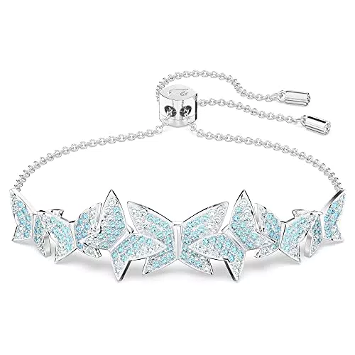Swarovski Braccialetto Lilia con Motivo a Farfalla in Pavé di Cristalli