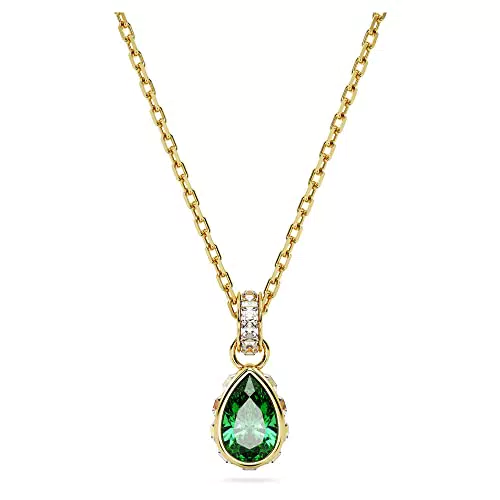 Swarovski Stilla Collana Pendente con Cristalli e Zirconia Placcata Oro