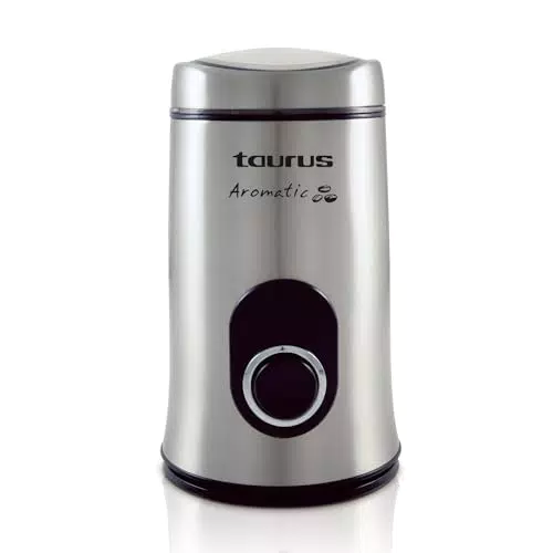 Taurus Aromatic Macinacaffè 150W con Serbatoio per Caffè in Grani e Lame in Acciaio Inox