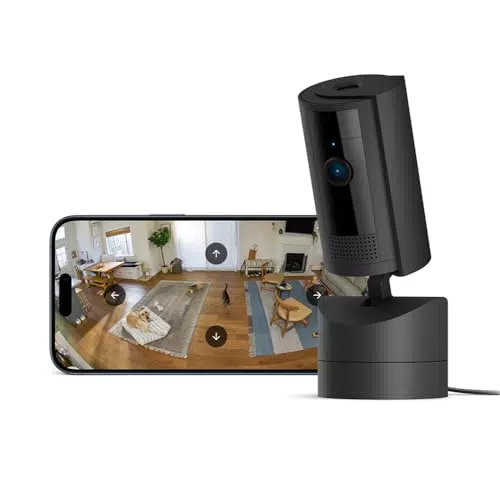 Ring Videocamera di Sicurezza Interna Inclinabile con Panoramica 360°