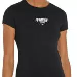 Tommy Jeans T-shirt Maniche Corte Donna Slim Scollo Rotondo